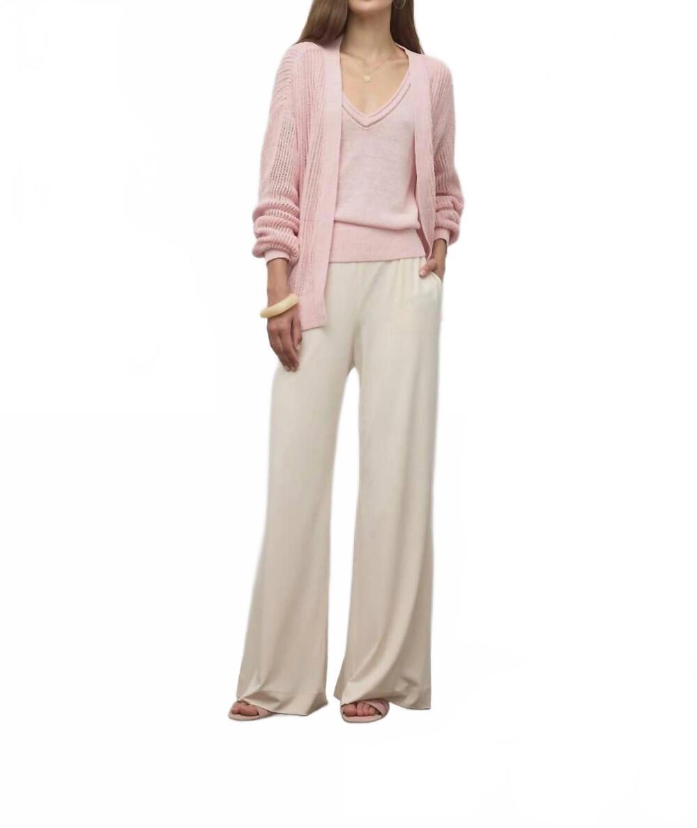NEW IRIS SETLAKWE crochet open cardigan in rose